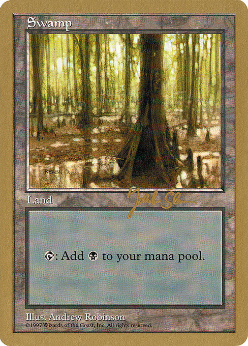 (英)沼 / Swamp【WC97】 World Championship Decks 1997 Jakub Slemr 金枠 No.107