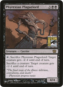 (英)ファイレクシアの疫病王 / Phyrexian Plaguelord【PRM】 Comic Conプロモ 【大判カード】 No.110