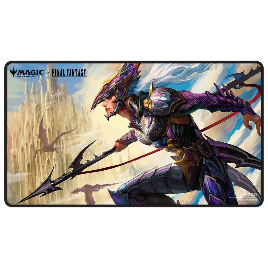 【サプライ】 ウルトラプロ 苦悩の竜騎士、カイン 黒スティッチドプレイマット / Ultra PRO Kain, Traitorous Dragoon Black Stitched Playmat(38764) ※発送方法は「ゆうパック」を選択してください。