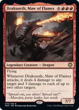 (英)炎の大口、ドラクセス / Drakuseth, Maw of Flames【GN3】 No.076