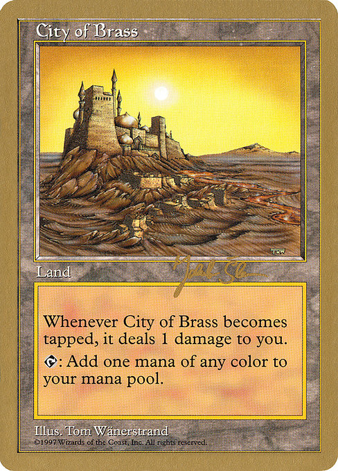 (英)真鍮の都 / City of Brass【WC97】 World Championship Decks 1997 Jakub Slemr 金枠 No.082