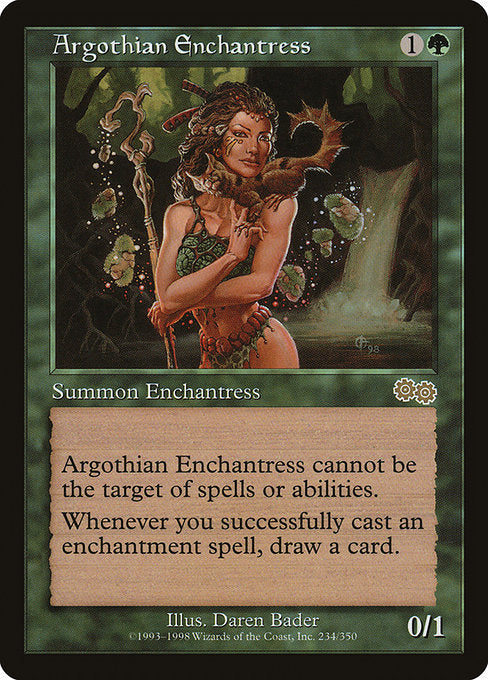 (英)アルゴスの女魔術師 / Argothian Enchantress【USG】 No.234