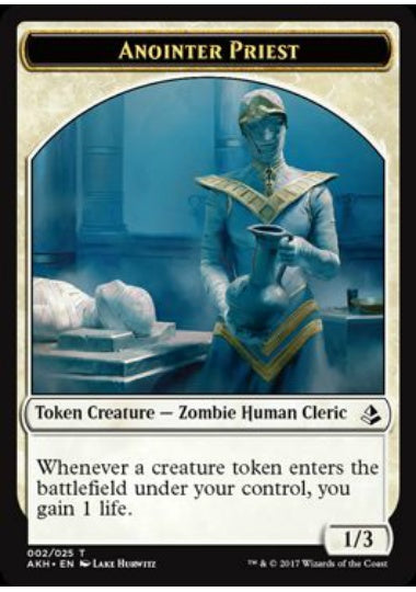 (英)選定の司祭トークン / Anointer Priest Token【AKH-TOKEN】 No.002