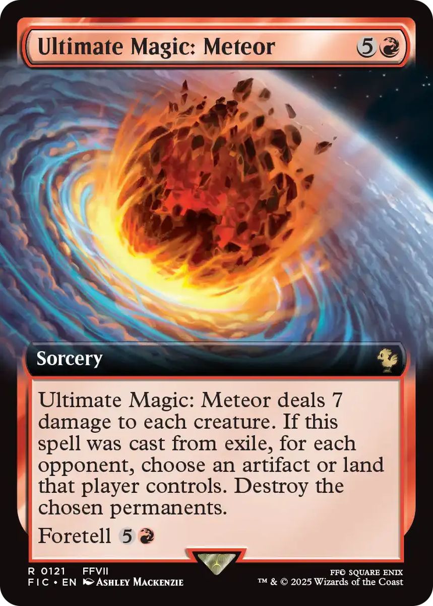 (英)【Foil】究極魔法「メテオ」 / Ultimate Magic: Meteor ★拡張枠★ 【FIC】 No.121