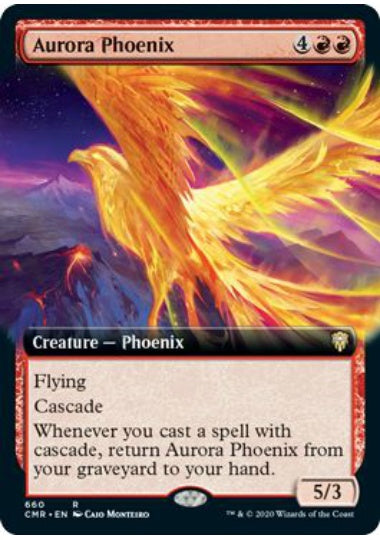 (英)【Foil】オーロラのフェニックス / Aurora Phoenix ★拡張枠★ 【CMR】 No.660