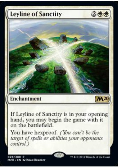 (英)【Foil】神聖の力線 / Leyline of Sanctity【M20】 No.026