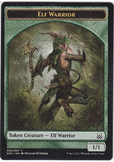 (英)エルフ・戦士トークン / Elf Warrior Token【MVSM-TOKEN】 No.006