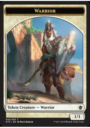 (英)戦士トークン / Warrior Token【KTK-TOKEN】 No.003