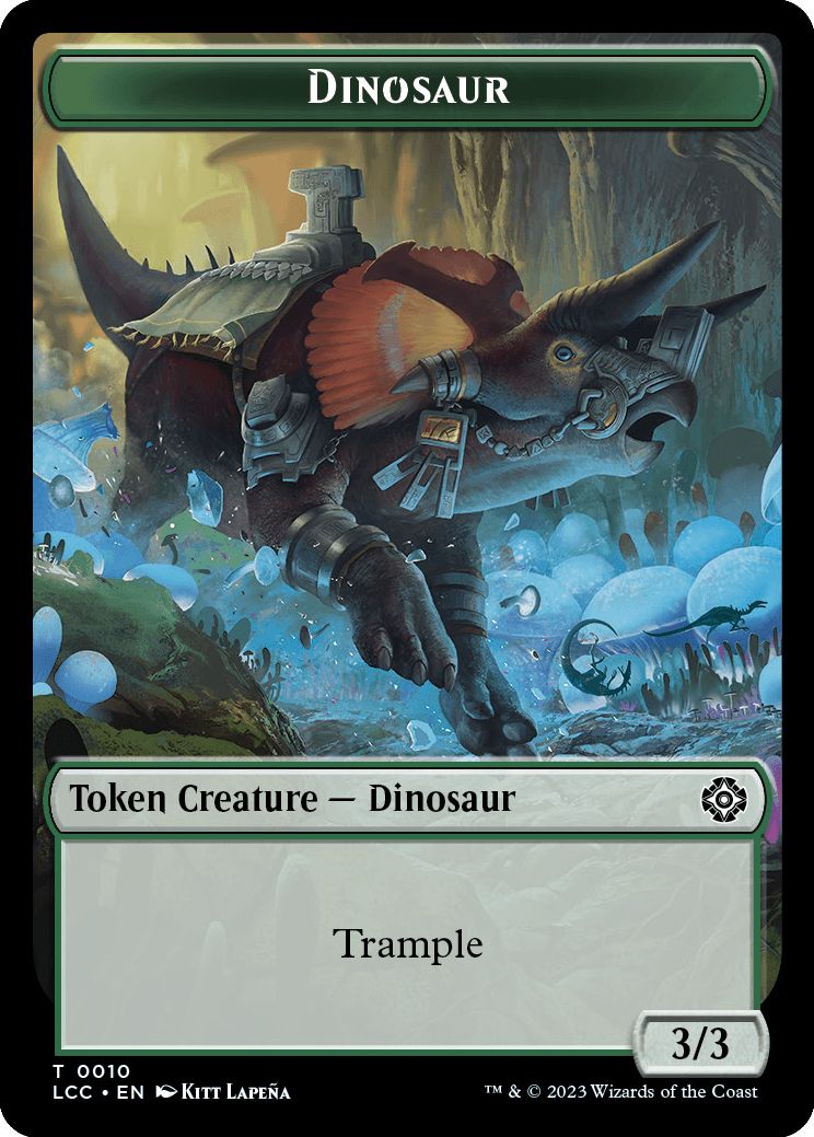 (英)恐竜トークン / Dinosaur Token No.010 - 都市の承認トークン / City's Blessing Token【LCC-TOKEN】 No.017
