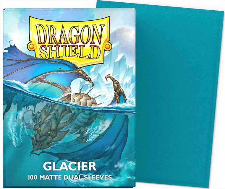 【サプライ】 ドラゴンシールド Dual Matte Sleeves Glacier   ※発送方法は「ゆうパック」を選択してください。