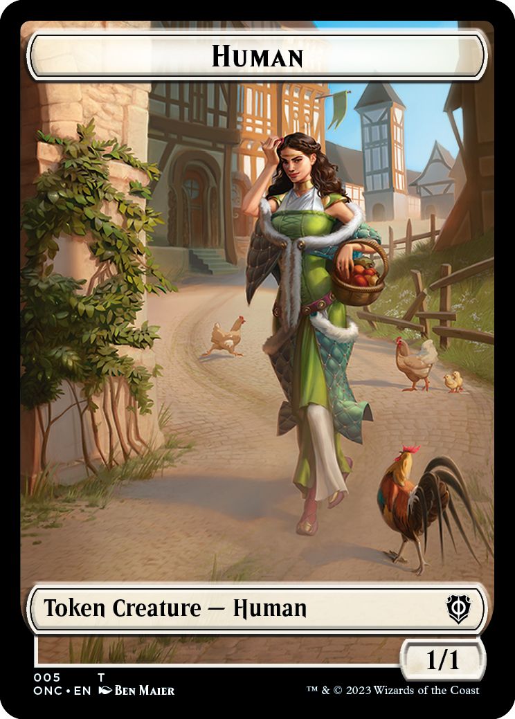 (英)人間トークン / Human Token No.005 - スピリットトークン / Spirit Token【ONC-TOKEN】 No.009