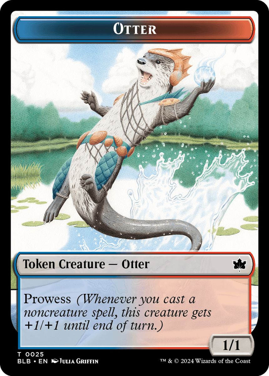 (英)カワウソトークン / Otter Token No.025 - コピートークン / Copy Token【BLB-TOKEN】 スターターキット封入 No.001