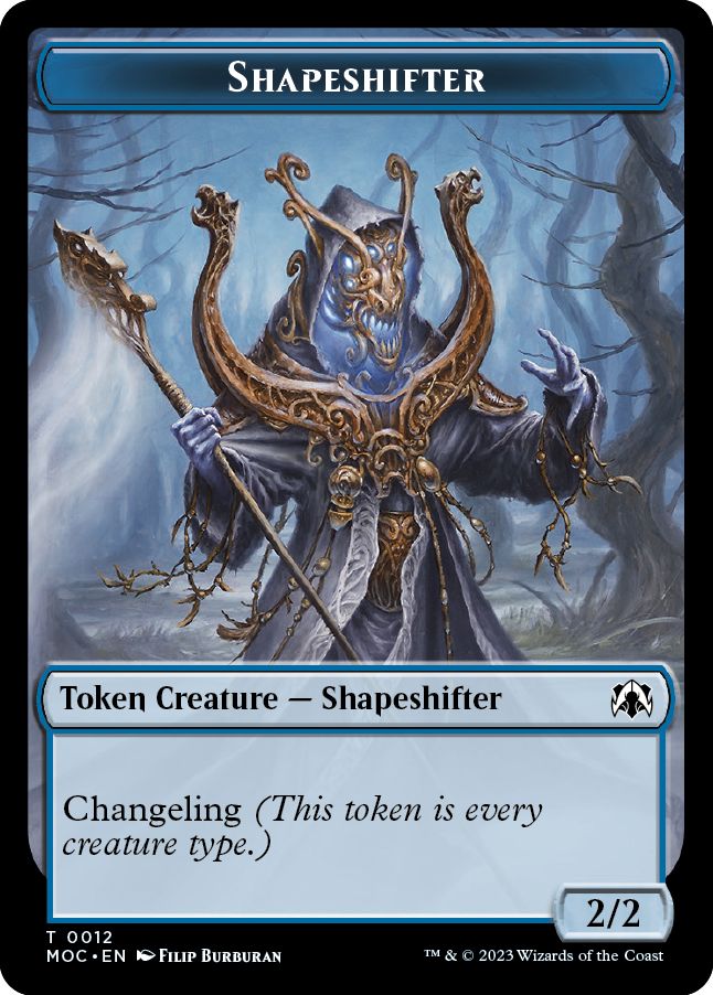 (英)多相の戦士トークン / Shapeshifter Token No.012 - 血トークン / Blood Token【MOC-TOKEN】 No.032