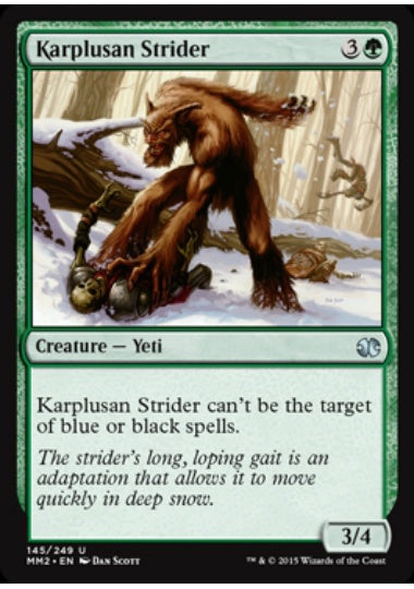 (英)【Foil】カープルーザンの徘徊者 / Karplusan Strider【MM2】 No.145