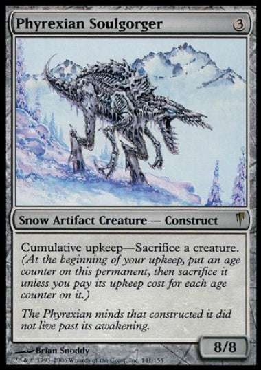 (英)【Foil】ファイレクシアの魂喰らい / Phyrexian Soulgorger【CSP】 No.141