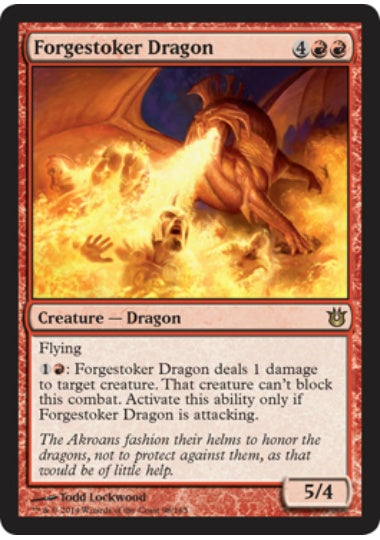 (英)【Foil】炉焚きのドラゴン / Forgestoker Dragon【BNG】 No.098