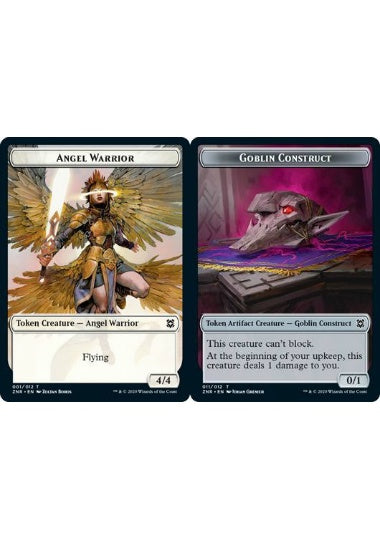 (英)【Foil】天使・戦士トークン / Angel Warrior TokenNo.001 - ゴブリン・構築物トークン / Goblin Construct Token【ZNR-TOKEN】 No.011