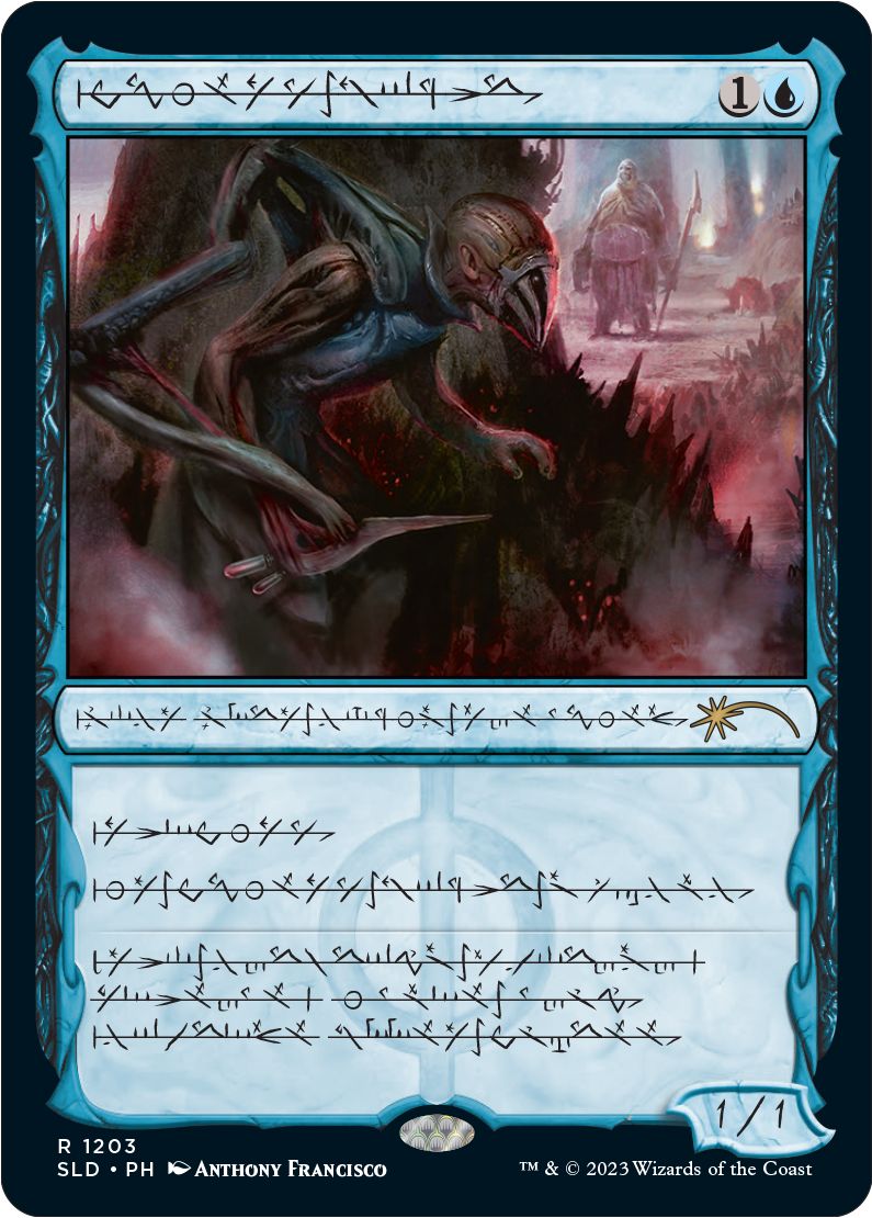 (ファイレクシア語)【Foil】荒廃の工作員 / Blighted Agent【SLD】Phyrexian Faves No.1203