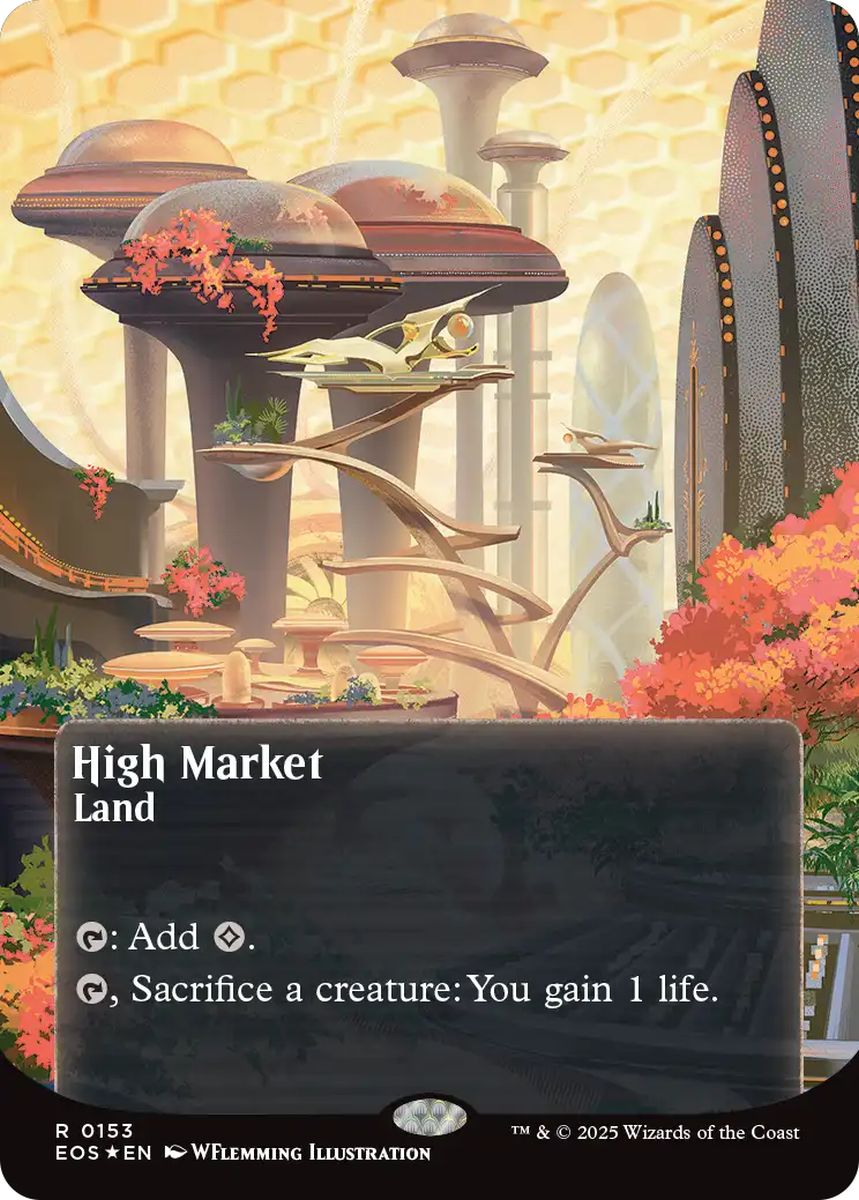(英)【ギャラクシーFoil】高級市場 / High Market ★ボーダーレス★(「星景ポスター」) 【EOS】 No.153