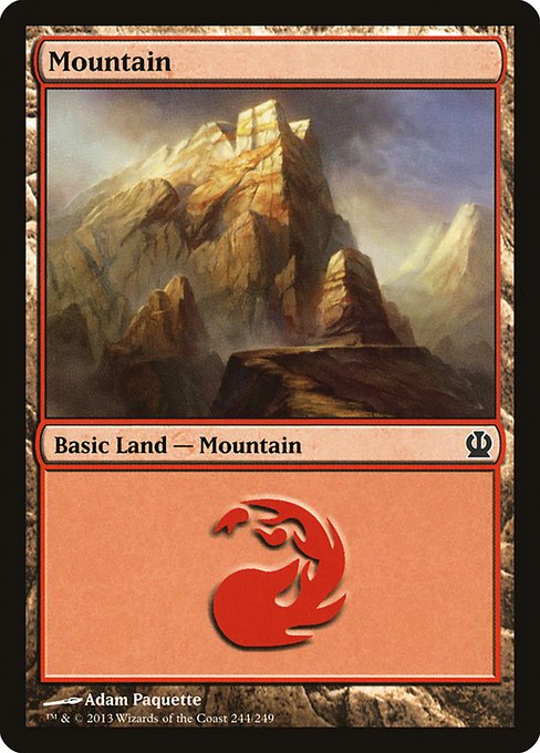 (英)【Foil】山 / Mountain【THS】 No.244