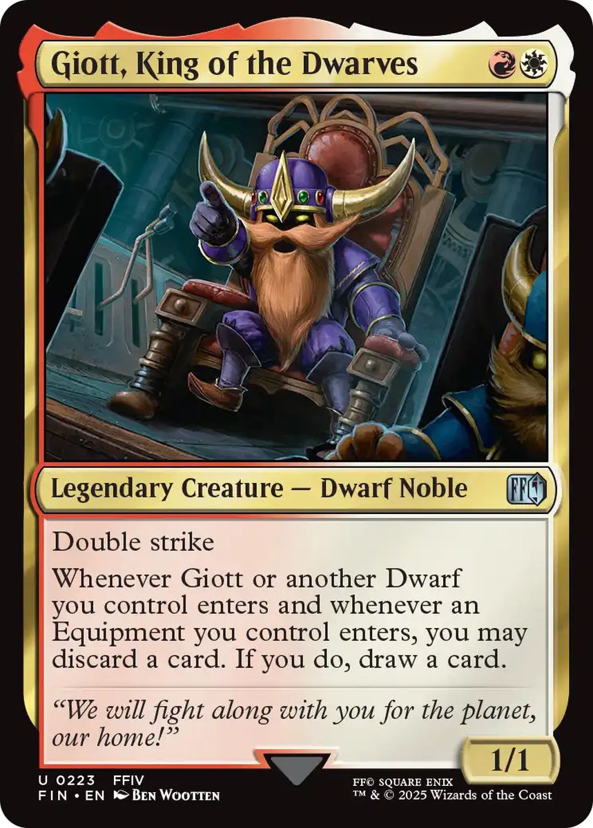 (英)【Foil】ドワーフの王、ジオット / Giott, King of the Dwarves【FIN】 No.223