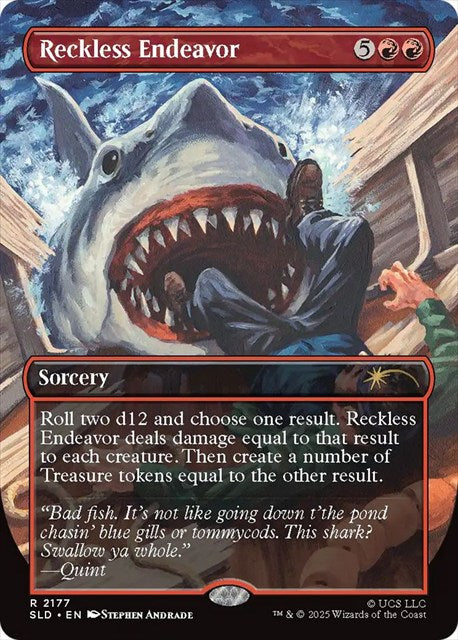 (英)無謀な挑戦 / Reckless Endeavor【SLD】 Secret Lair x Jaws: Terror of Amity Island No.2177