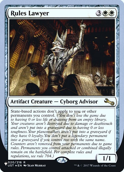 (英)【Foil】Rules Lawyer【UNF-LST】 No.007