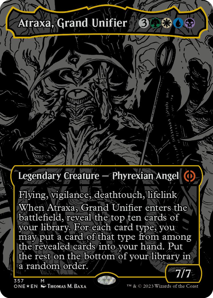 (英)【オイルスリックFoil】偉大なる統一者、アトラクサ / Atraxa, Grand Unifier【ONE】 No.357