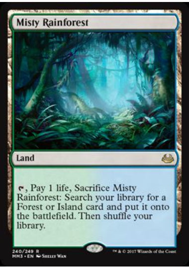 (英)【Foil】霧深い雨林 / Misty Rainforest【MM3】 No.240