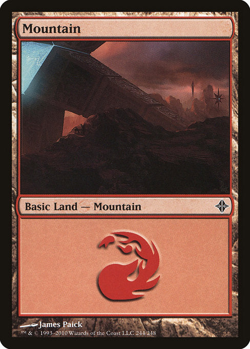 (英)【Foil】山 / Mountain【ROE】 No.244