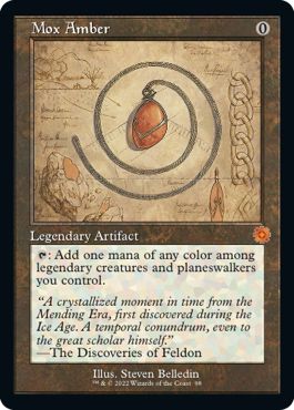 (英)【Foil】モックス・アンバー / Mox Amber【BRR】設計図カード No.098