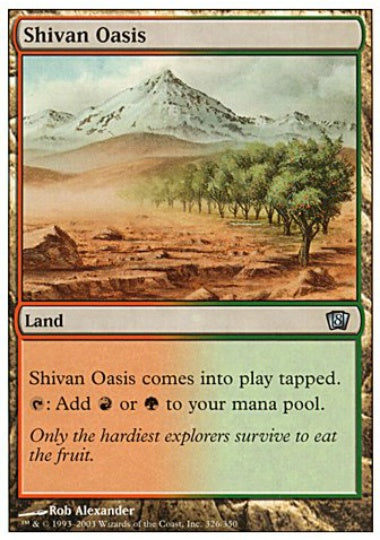 (英)【Foil】シヴのオアシス / Shivan Oasis【8ED】 No.326