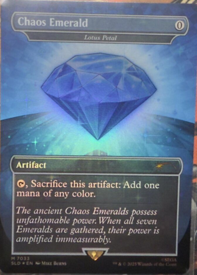 (英)【Foil】Chaos Emerald[水蓮の花びら / Lotus Petal]【SLD】 Secret Lair x Sonic: Friends & Foes No.7033