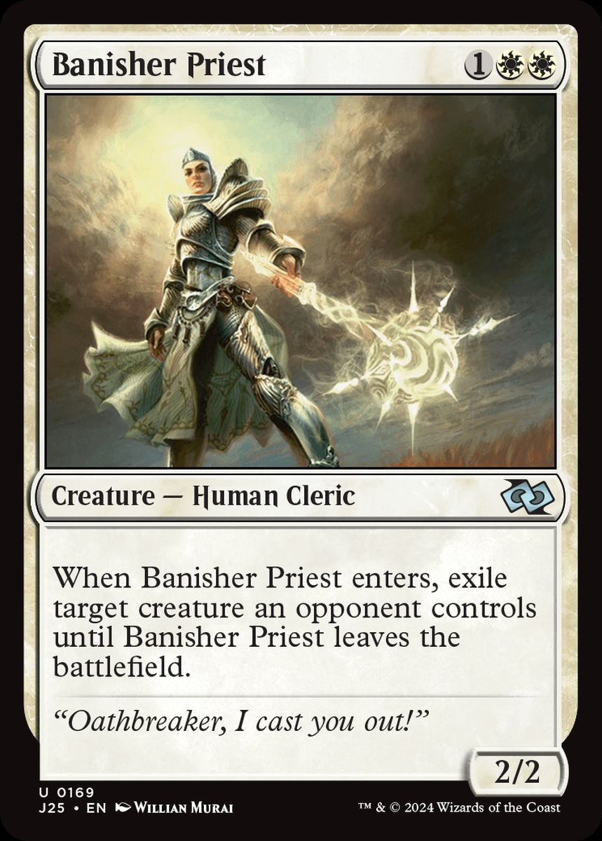 (英)放逐する僧侶 / Banisher Priest【J25】 No.169