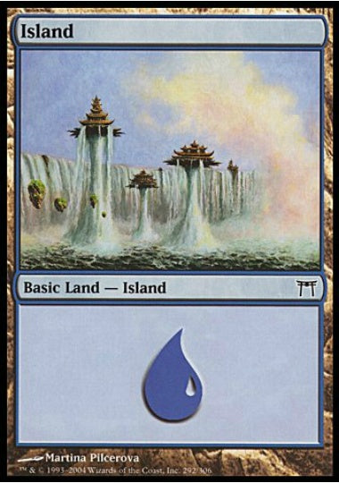 (英)【Foil】島 / Island【CHK】 No.292