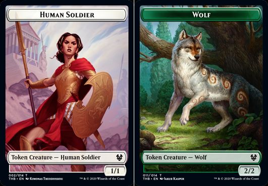 (英)【Foil】人間・兵士トークン / Human SoldierNo.002 - 狼トークン / Wolf Token【THB-TOKEN】 No.011