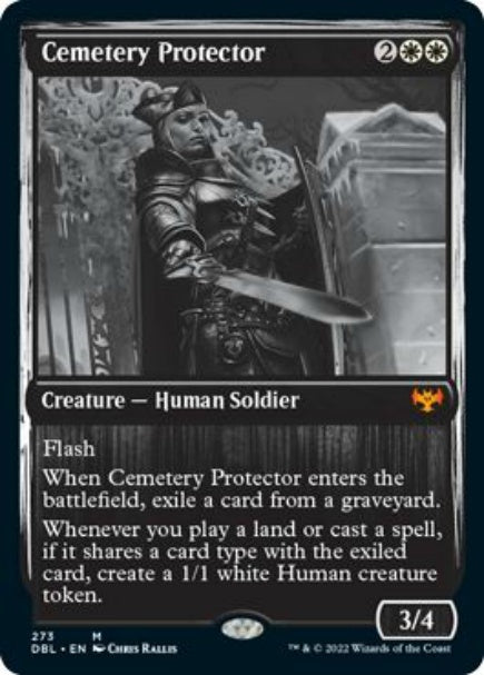 (英)【Foil】墓所の守護者 / Cemetery Protector【DBL】 No.273