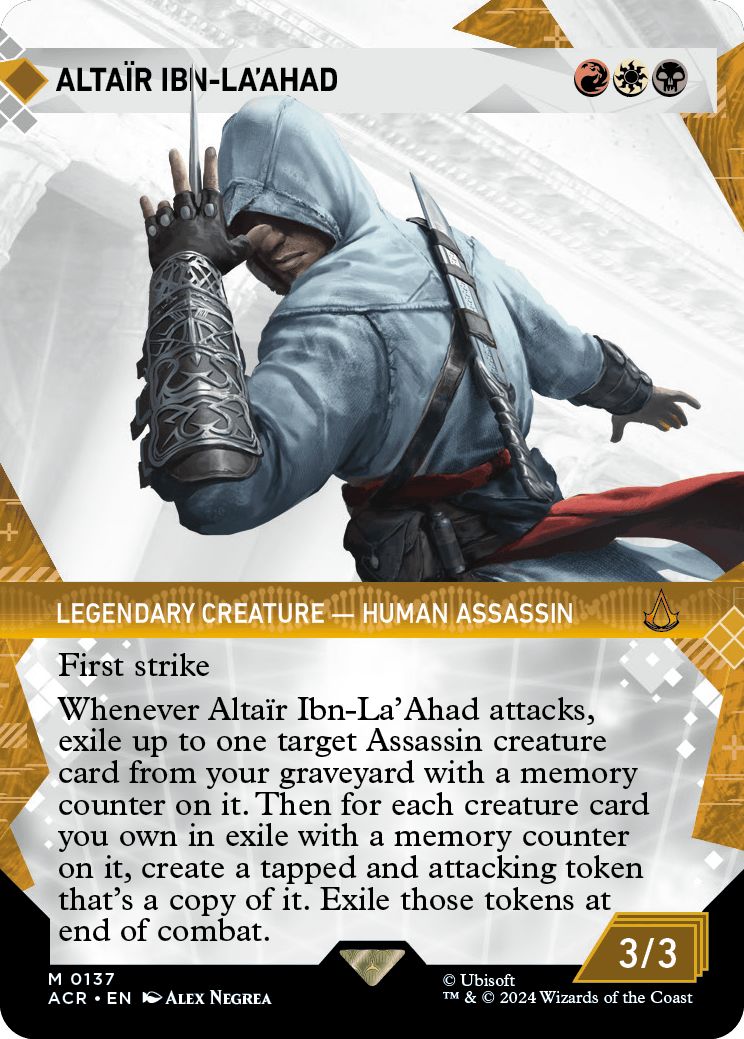 (英)【Foil】アルタイル・イブン・ラ・アハド / Altair Ibn-La'Ahad ★ショーケース枠★(「記憶の回廊」ショーケース版) 【ACR】 No.137