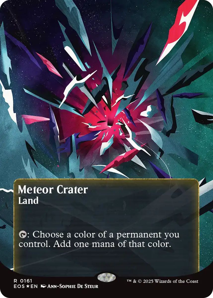 (英)【ギャラクシーFoil】隕石のクレーター / Meteor Crater ★ボーダーレス★(「星景ポスター」) 【EOS】 No.161