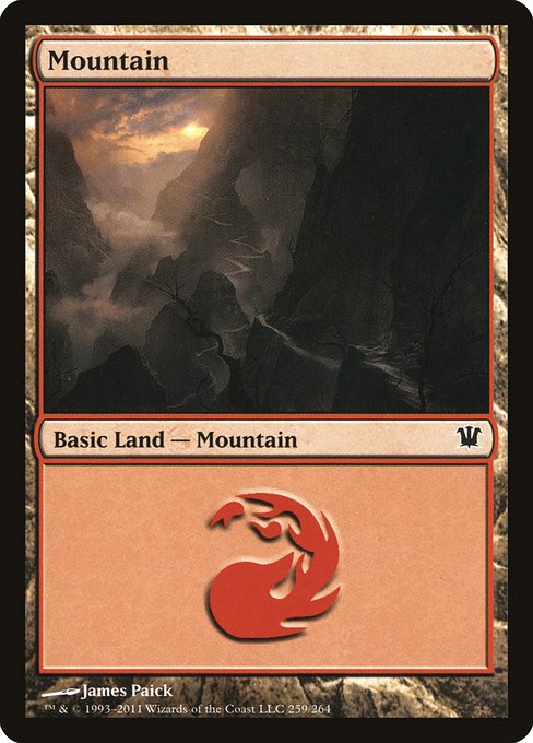 (英)【Foil】山 / Mountain【ISD】 No.259