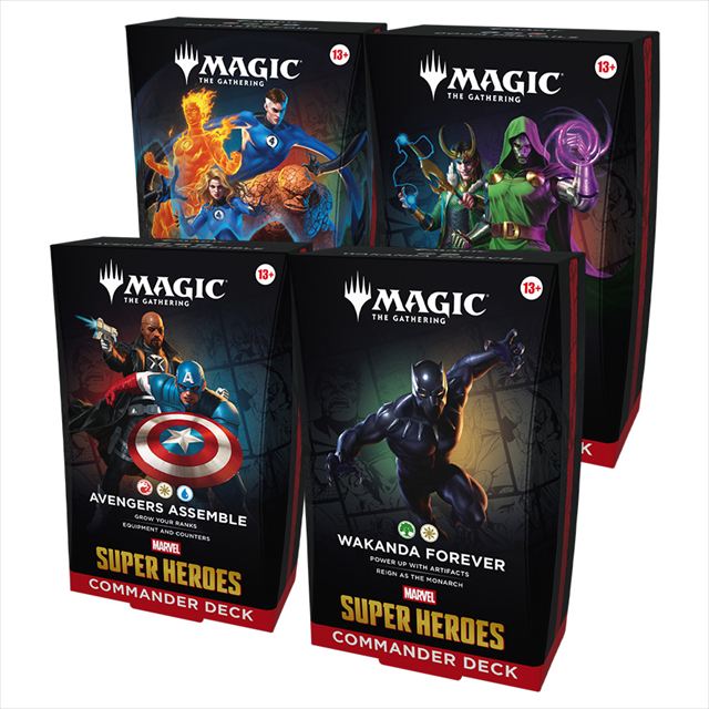 (英)『マジック：ザ・ギャザリング | マーベル スーパー・ヒーローズ』 統率者デッキ 4種セット  / Magic: The Gathering | Marvel Super Heroes Commander Decks Set 【BOX】 ※発送方法は「ゆうパック」を選択してください。