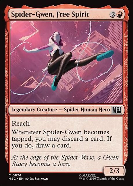 (英)自由人、スパイダー・グウェン / Spider-Gwen, Free Spirit【MSC】 No.874