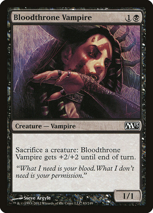 (英)【Foil】血の座の吸血鬼 / Bloodthrone Vampire【M13】 No.083