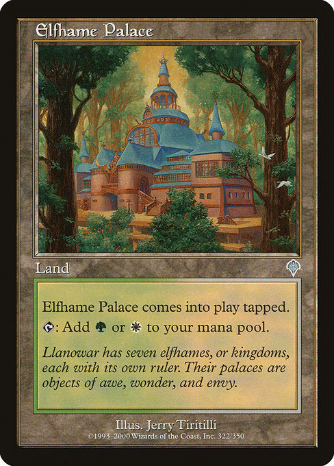 (英)【Foil】エルフェイムの宮殿 / Elfhame Palace【INV】 No.322
