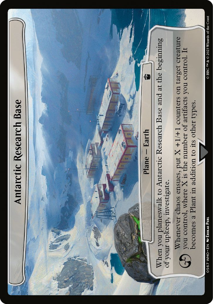 (英)南極研究所 / Antarctic Research Base【WHO】 【大判カード】 No.0567