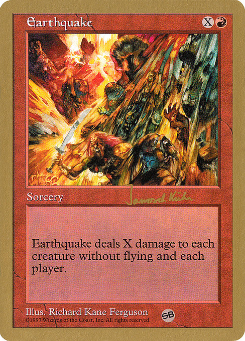 (英)地震 / Earthquake【WC97】 World Championship Decks 1997 Janosch Kuhn サイドボード 金枠 No.040