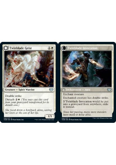 (英)【Foil】双刃の霊 / Twinblade Geist - 双刃の召致 / Twinblade Invocation【VOW】 No.040