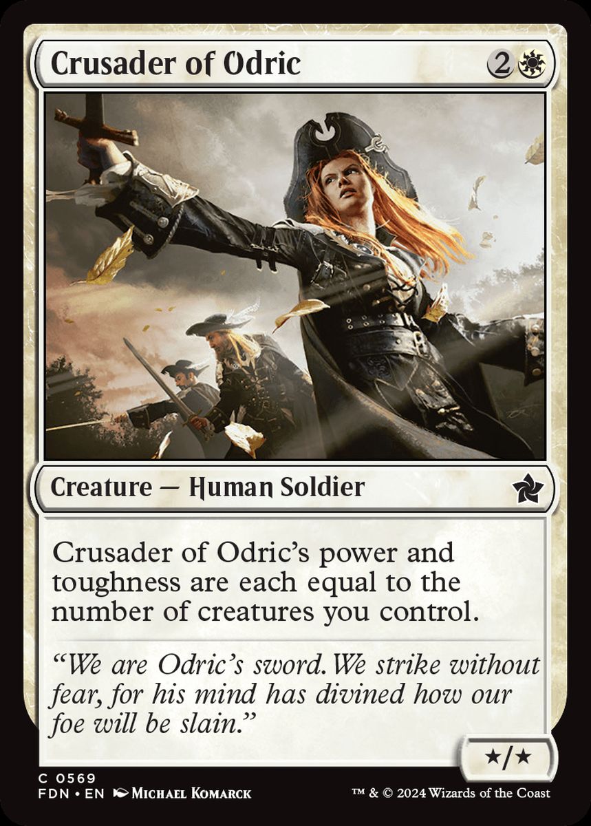 (英)オドリックの十字軍 / Crusader of Odric【FDN】 Starter Collection収録 No.569