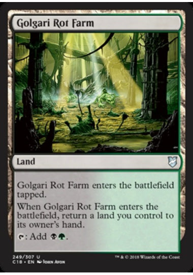 (英)ゴルガリの腐敗農場 / Golgari Rot Farm【C18】 No.249
