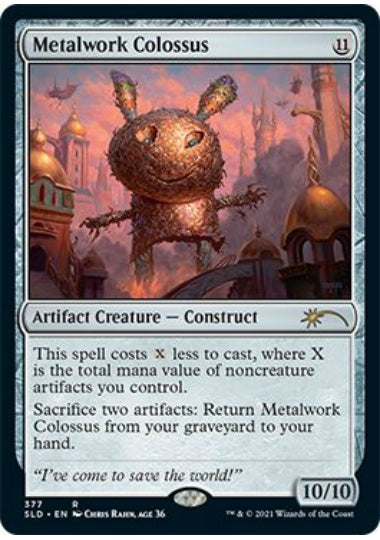 (英)【Foil】金属製の巨像 / Metalwork Colossus【SLD】Extra Life 2021 No.377